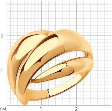 Кольцо Ювелиры России 018721 размер 20 вес 3.75 г золото, без вставок купить,NaN
