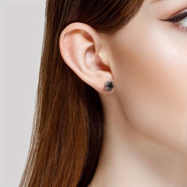 Серьги Diamant 52-322-01746-2 вес 2.25 г золото, фианит, топаз купить,NaN