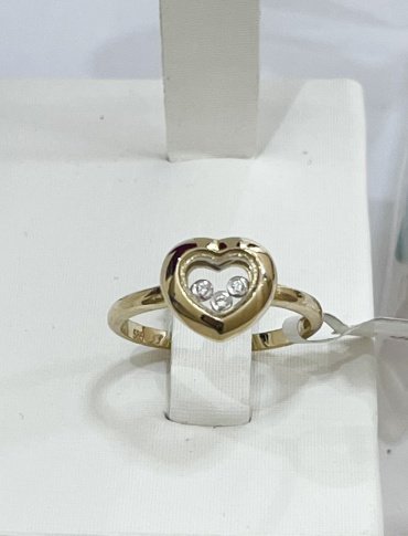 Кольцо Exclusive Gold 76578876 размер 18 вес 3.2 г золото, стекло, фианит купить,NaN