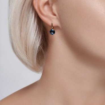 Серьги Diamant 51-320-02058-2 вес 3.74 г золото, лондон топаз купить,NaN