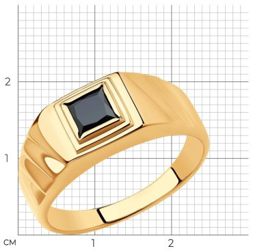 Кольцо SOKOLOV 018405 размер 21.5 вес 4.37 г золото, фианит купить,NaN