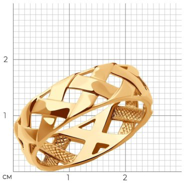Кольцо SOKOLOV 019318_17 размер 17 вес 3.03 г золото, без вставок купить,NaN