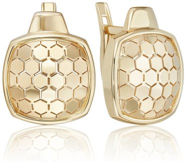 Серьги PLATINA 02-5262-00-000-1130 вес 3.91 г золото, без вставок купить,NaN