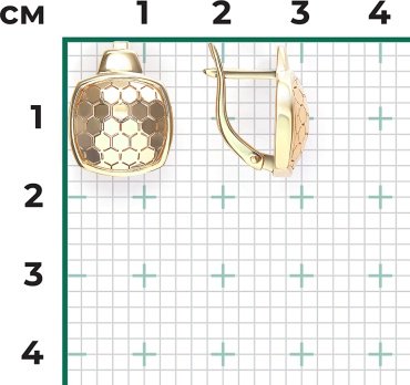 Серьги PLATINA 02-5262-00-000-1130 вес 3.91 г золото, без вставок купить,NaN