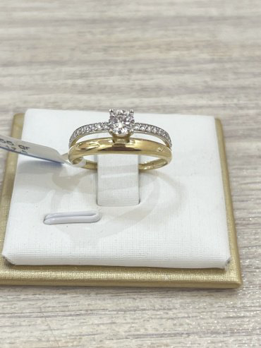 Кольцо Exclusive Gold 86788 размер 17.5 вес 1.55 г золото, фианит купить,NaN