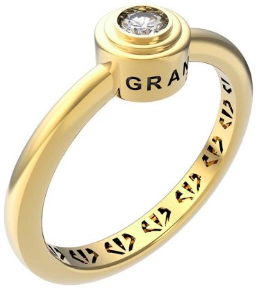 Кольцо GRANT 9101672 размер 17.5 вес 1.73 г золото, бриллиант купить,NaN