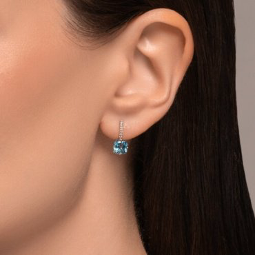 Серьги SOKOLOV 725861-3 вес 2.55 г золото, топаз купить,NaN