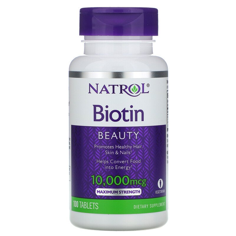 Natrol биотин максимальная сила действия 10 000 мкг 100 таблеток