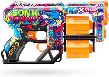 Бластеры X-Shot Dread Sonic Robotnik 36583B, пластик