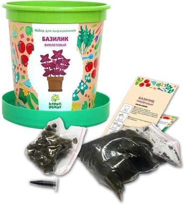 Выращивание растений Happy Plant Вырасти меня Базилик 964342