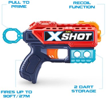 Наборы оружия X-Shot Double Kickback 36202