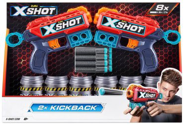Наборы оружия X-Shot Double Kickback 36202 купить,NaN