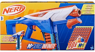 Бластеры Nerf Hasbro F8631 NRF N Infinite F8631, пластик, EVA 80 шт