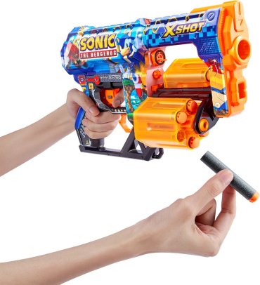 Бластеры X-Shot Dread Sonic - Mega Sonic 36583A, пластик 12 шт