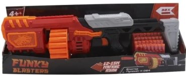 Бластеры Funky Toys Бластер Funky Toys Пулемет К-064 FT0713171, пластик, полимер