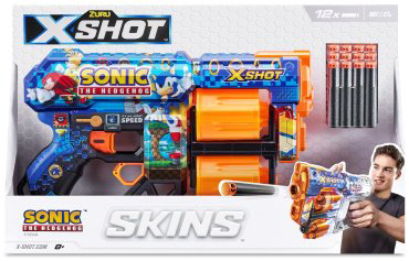 Бластеры X-Shot Dread Sonic - Mega Sonic 36583A, пластик 12 шт купить,NaN
