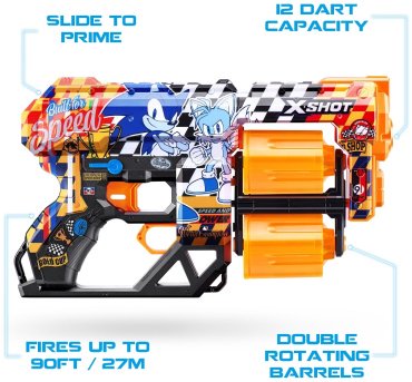 Бластеры X-Shot Dread Sonic - Super Speed 36583E, пластик
