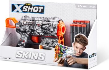 Бластер X-Shot Flux-Illustrate с 8 стрелами 36516/B, мультиколор