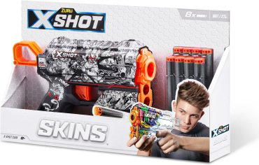 Бластер X-Shot Flux-Illustrate с 8 стрелами 36516/B, мультиколор купить,NaN