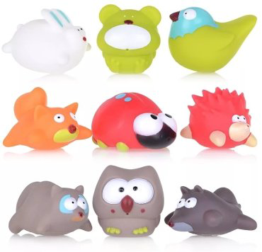 Брызгалка ROXY-KIDS Лесные жители RRT-823-2 резина мультиколор