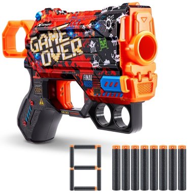 Бластер X-Shot Menace-Game Over с 8 стрелами 36515/E, мультиколор