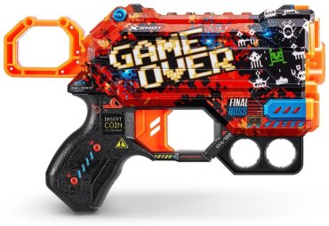 Бластер X-Shot Menace-Game Over с 8 стрелами 36515/E, мультиколор