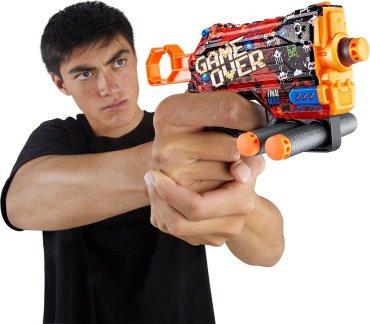 Бластер X-Shot Menace-Game Over с 8 стрелами 36515/E, мультиколор