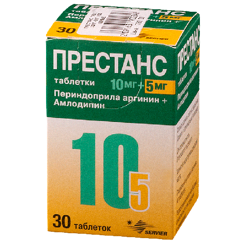 Servier (Ireland) Industries Ltd. Престанс 10 мг/5мг 30шт таблетки