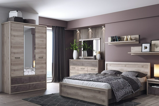 Тумба Анрекс Джаз 4D1S каштан найбори/оникс