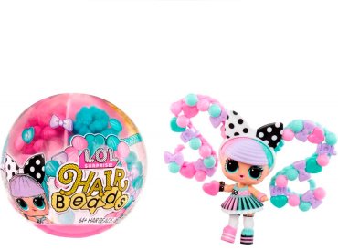 Кукла-сюрприз LOL Hair Beads 43467, 8 см