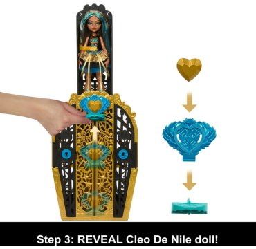Кукла коллекционная Monster High Monster Mysteries Cleo De Nile 997019667, 27 см шарнирные руки и ноги