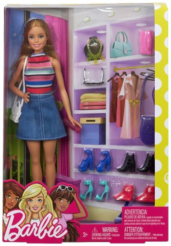 Кукла-модель Barbie Fashions & Closets. Гардеробная Барби FVJ420, 30 см