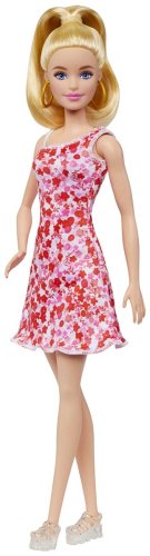 Кукла-модель Barbie Fashionistas. Барби в красном цветочном платье HJT020, 29 см