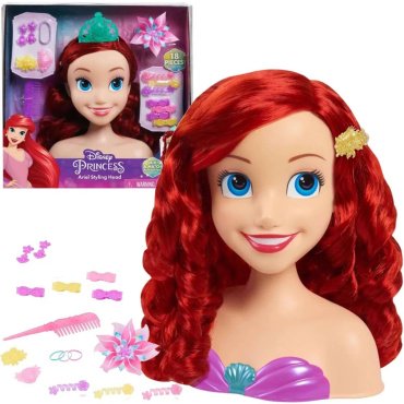 Кукла-модель Disney Disney Princess. Манекен для причесок Ариэль 87616F, 20 см