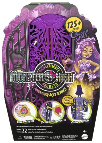 Кукла-модель Monster High Mysteries Clawdeen Wolf ST239487, 32.4 см аксессуары в комплекте купить,NaN