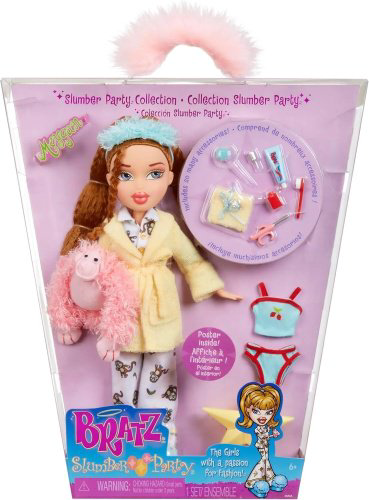 Кукла-модель Bratz Meygan slumber-party-meygan-fashion-doll, 28 см аксессуары в комплекте