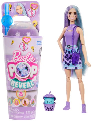 Кукла-модель Barbie Pop! Reveal. Bubble Tea - Таро Милк HTJ190, 29 см