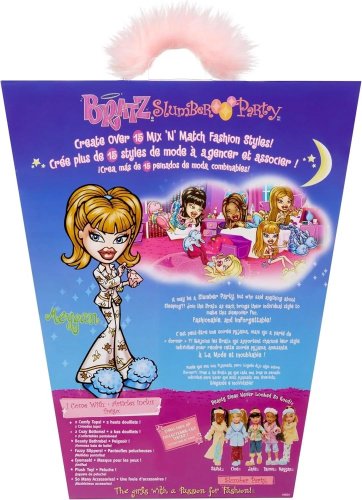 Кукла-модель Bratz Meygan slumber-party-meygan-fashion-doll, 28 см аксессуары в комплекте