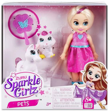 Кукла-модель Sparkle Girlz Принцесса с блестящим животным 100522/2, 12 см купить,NaN