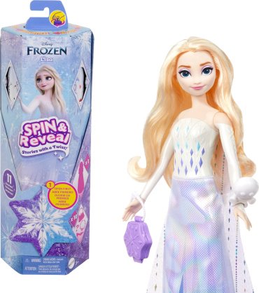 Кукла-модель Disney Spin & Reveal. Эльза HTG250, 29 см