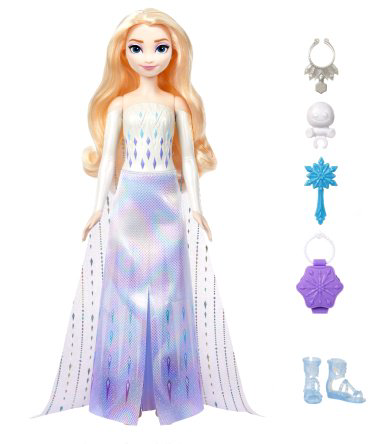 Кукла-модель Disney Spin & Reveal. Эльза HTG250, 29 см купить,NaN