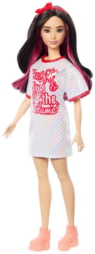 Barbie Fashionistas. Барби в сетчатом платье HRH120, 29 см