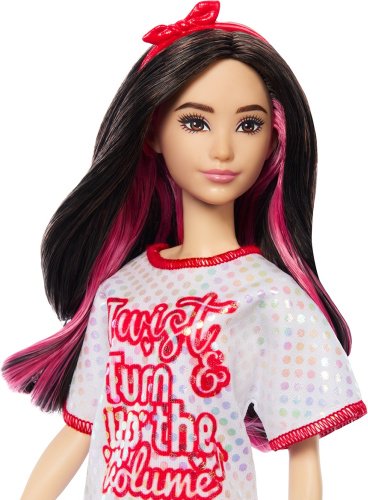 Barbie Fashionistas. Барби в сетчатом платье HRH120, 29 см