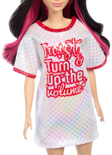 Barbie Fashionistas. Барби в сетчатом платье HRH120, 29 см