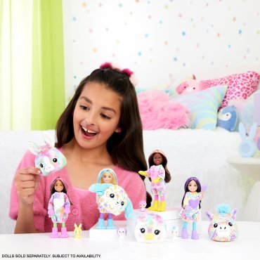 Кукла-сюрприз Barbie Cutie Reveal. Цветные сны Челси HRK420, 14 см