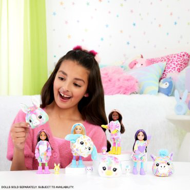 Кукла-сюрприз Barbie Cutie Reveal. Цветные сны Челси HRK420, 14 см купить,NaN
