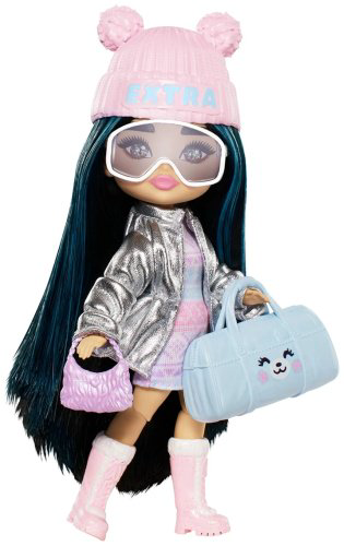 Кукла-модель Barbie Extra. Кукла Мини в зимнем образе HPB200, 14 см