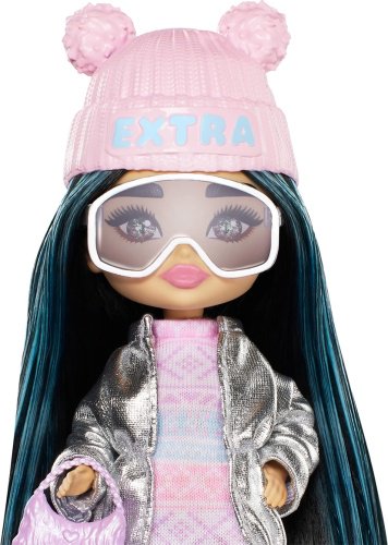 Кукла-модель Barbie Extra. Кукла Мини в зимнем образе HPB200, 14 см