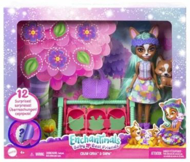 Кукла-модель Enchantimals Маленькие друзья Корги Криции HLK86, 16 см купить,NaN