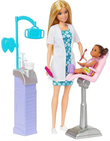 Кукла-модель Barbie Стоматолог HKT690, 29 см купить,NaN